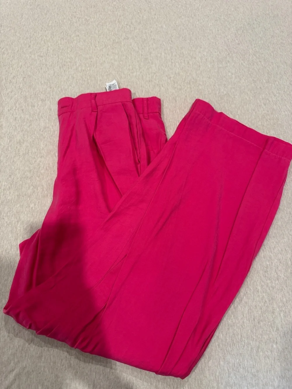 Zara Hot Pink Wide-Leg pants size XS